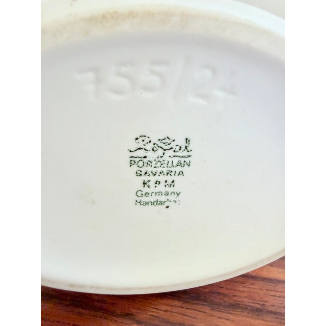 White German Biscuit Porcelain Vase from KPM Bavaria, 1960s For Sale - Image 8 of 9