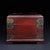 Vintage Redwood Jewelry Box With Combination Lock and Brass Mounts For Sale In Los Angeles - Image 6 of 10