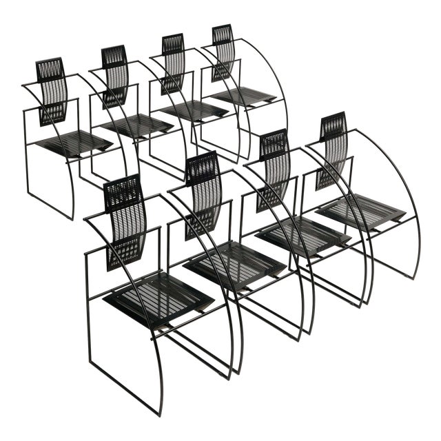 Vintage Quinta Chairs by Mario Botta for Alias, 1980s, Set of 8 For Sale