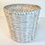Mid-Century Modern Mid-Century Boho Chic Coastal White Washed Wicker Wastebasket. For Sale - Image 3 of 9