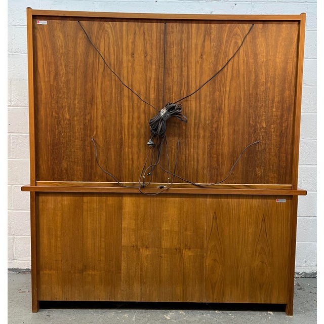 Mid-Century Danish Teak China Hutch and Credenza For Sale - Image 15 of 16
