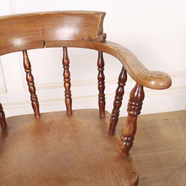 English Smoker's Bow Armchairs, Set of 2 For Sale - Image 9 of 11