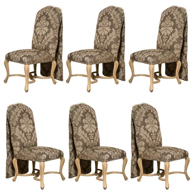 Kreis Drape-Back Dining Chairs - Set of 6 For Sale