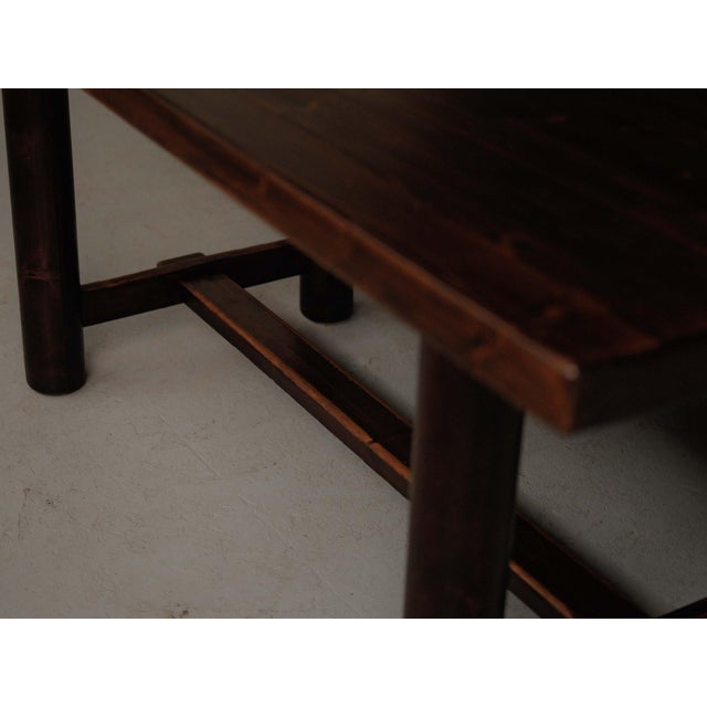 Pine Table attributed to Georges Robert, France, 1960s For Sale - Image 13 of 17
