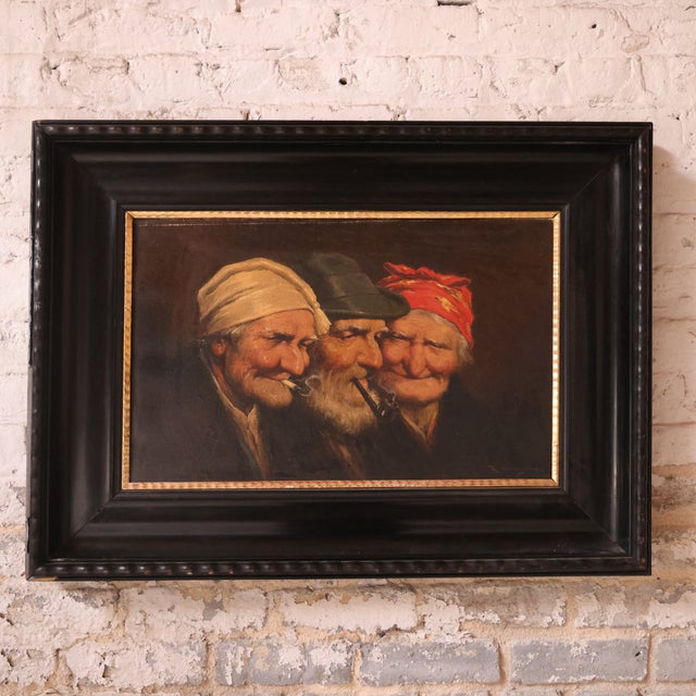 Capture the warmth and intimacy of Old World artistry with this 19th century French interior scene, beautifully rendered...