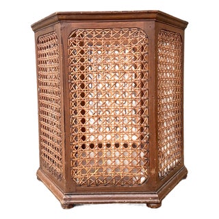 Vintage Two Drawer Wooden Storage Box For Sale