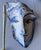 French Dominique Caron Signed Hand-Painted Sculpted Leather Art Mask Wall Sculpture For Sale - Image 3 of 7