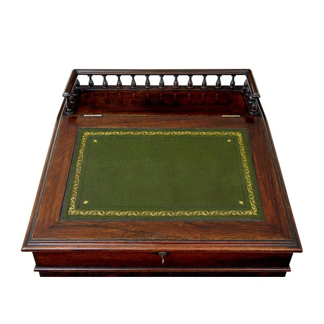 Wood Davenport Writing Desk, 1840 For Sale - Image 7 of 11