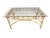 1970s Vintage 5-Piece Bamboo Glass Dining Table & Chairs For Sale - Image 5 of 14
