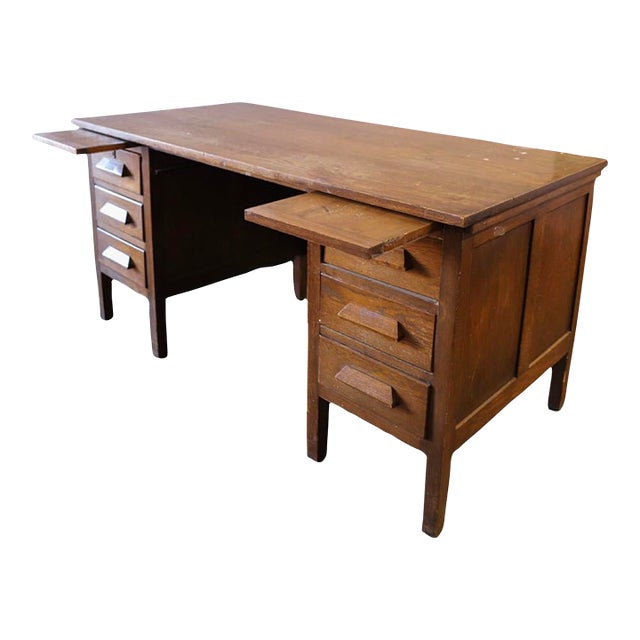 1900s Wooden Teacher's Desk Chairish