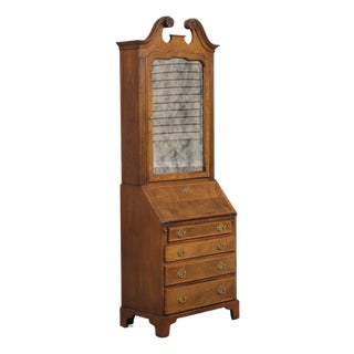 Baker George II Walnut Secretary Desk For Sale