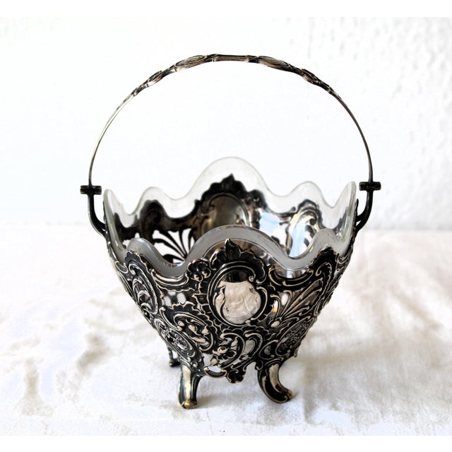 Hallmarks: Crescent Moon and Crown, 800 and maker's mark (B). Silver 97 grams