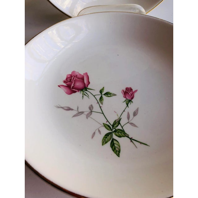 Mid-Century Modern Midcentury Pink Rose Bowls- Set of 2 For Sale - Image 3 of 5