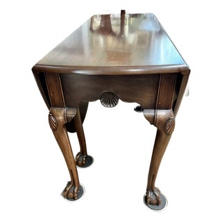 Kittinger for Colonial Williamsburg Mahogany Chippendale Style Large Gateleg Dining Table For Sale