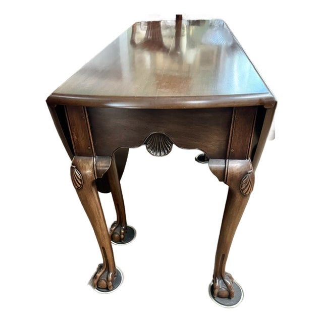 Kittinger for Colonial Williamsburg Mahogany Chippendale Style Large Gateleg Dining Table For Sale