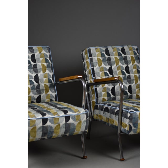 Bauhaus Armchairs, Poland, 1950s, Set of 2 For Sale - Image 9 of 14