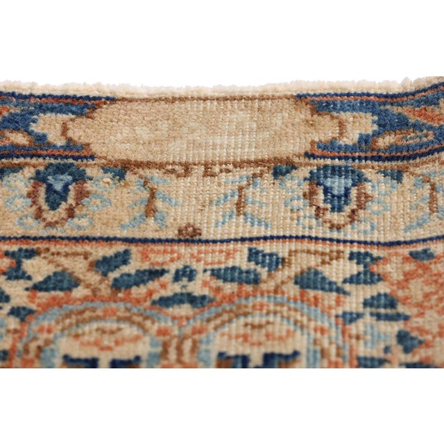 Signed Antique Persian Kashan Rug, 08'04 X 11'03 For Sale In Dallas - Image 6 of 11