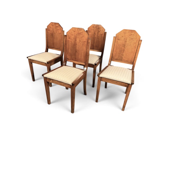 Art Deco Dining Room Chairs, 1930, Set of 4 For Sale - Image 12 of 12