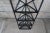 Late 20th Century Art Deco Style Geometric Metal & Glass Triangular Corner Shelf Etagere For Sale - Image 4 of 11