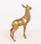 Hollywood Regency Pair of Stag and Doe Large Brass Sculptures For Sale - Image 3 of 11