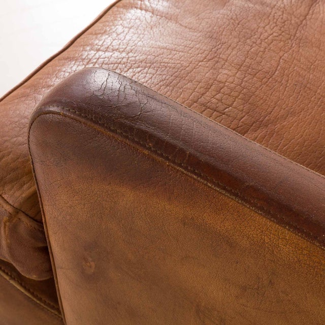Vintage Scandinavian Chair in Buffalo Leather, 1960s For Sale - Image 16 of 18