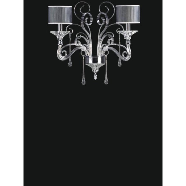 Collection Orchidea Wall Lamp in Metal and Crystal by Jago For Sale - Image 4 of 9