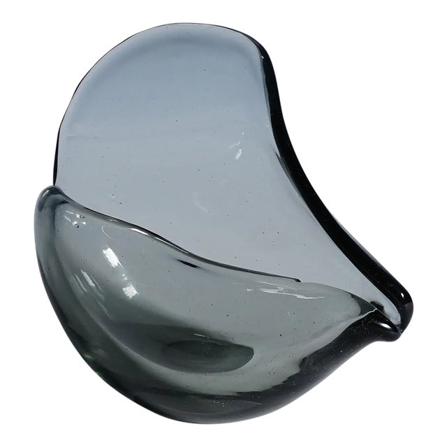 Vintage Art Glass Bowl by Flavio Poli for Seguso Murano 1940s For Sale