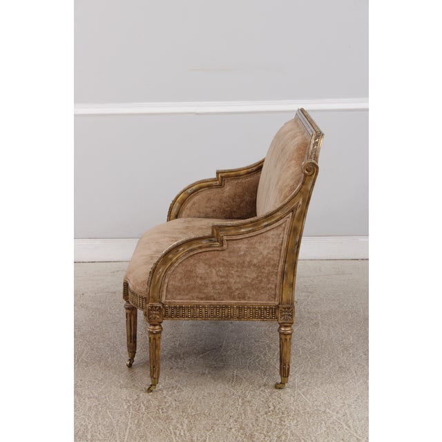 Maitland - Smith Maitland Smith French Louis XVI Style Giltwood Settee Loveseat For Sale - Image 4 of 17