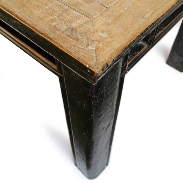 Late 20th Century Vintage Elm Jilan Dining Table For Sale - Image 5 of 8