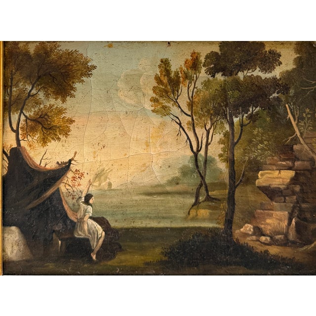 Unknown, Portrait of a Woman, 1800s, Oil on Canvas For Sale - Image 4 of 7