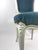 Vintage Louis XV Style Painted Wood Chair With Blue Velvet Upholstery For Sale - Image 4 of 16
