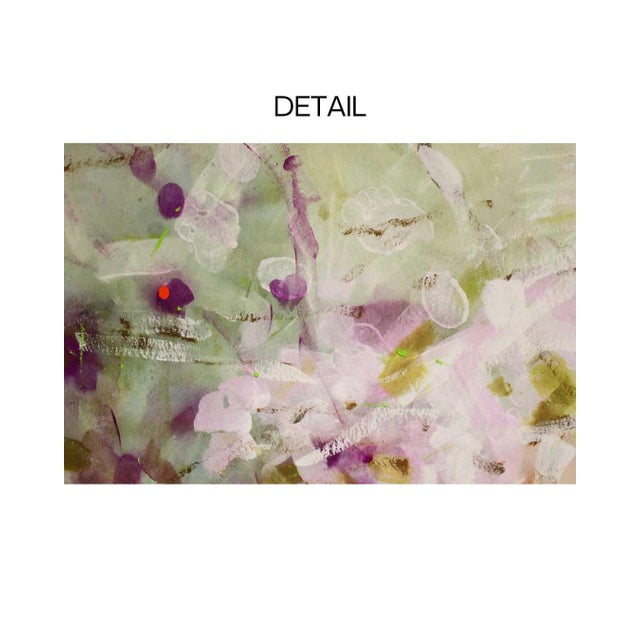 "Hayden Would Only Paint in Purple" Original Contemporary Abstract Painting by Mel Rea For Sale - Image 4 of 5