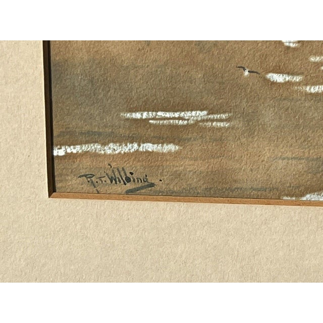 R T Wilding, Marine Scenes, Watercolours, Framed, Set of 2 For Sale - Image 4 of 8