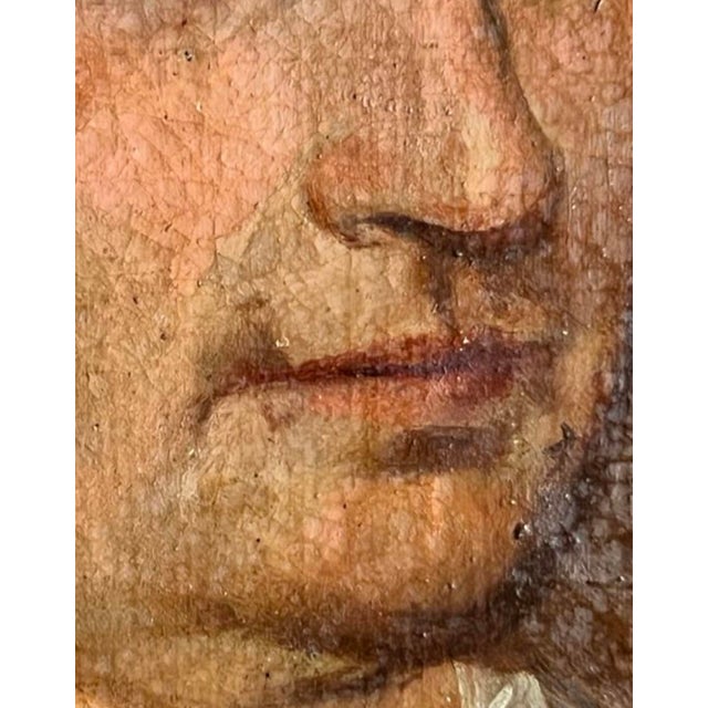 Anonimo, Female Portrait, Spain, 1850, Oil on Canvas For Sale - Image 4 of 11