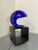 Modern Italian Space Age Blue Foglia 634 Martinelli Table Lamp, by Elio Martinelli for Martinelli Luce, 1969 For Sale - Image 10 of 13