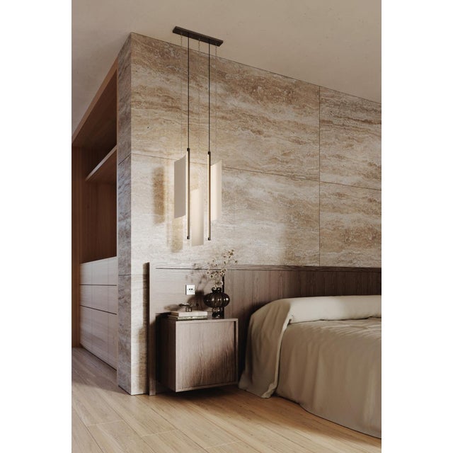 Not Yet Made - Made To Order Modern Ceiling Pendant Light Led Panel Lamp Anisotropy, Small For Sale - Image 5 of 7