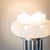 Tubular steel floor lamp with white transparent Opaline glass shade and two separately switchable light settings. The...