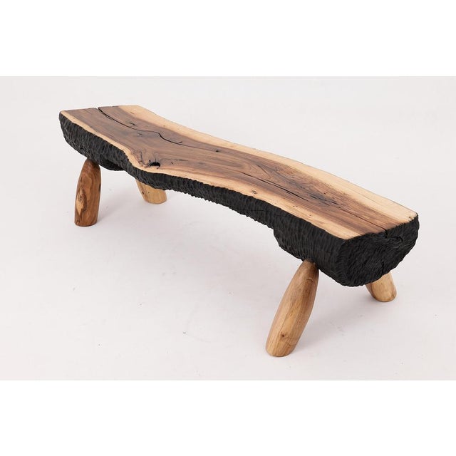 Live Edge Walnut Bench by Logniture For Sale - Image 17 of 18