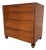 Tomlison Mid Century Modern Cherry & Walnut 4 Drawer Bachelor Chest For Sale
