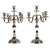 Silver Art Deco Five-Flame Silver Candelabras by Wilhelm Binder Germany, 1920, Set of 2 For Sale - Image 8 of 8