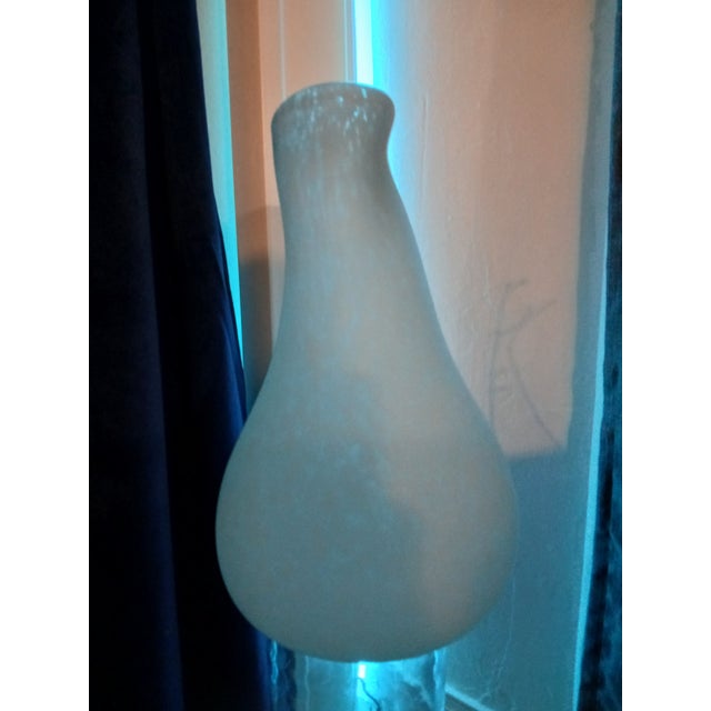 F-017 ​1970s "The Ethereal Plinth" | 165 Lb Monumental Satin-Glass Sculpture ​Presented by Methinks Art Studio and Dwelling For Sale - Image 10 of 12