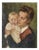 Heinrich Pforr, Close Bond: Mother with Child in Her Arms, 1945, Oil on Canvas For Sale