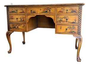 Antique Hand-Painted Chinoiserie Desk