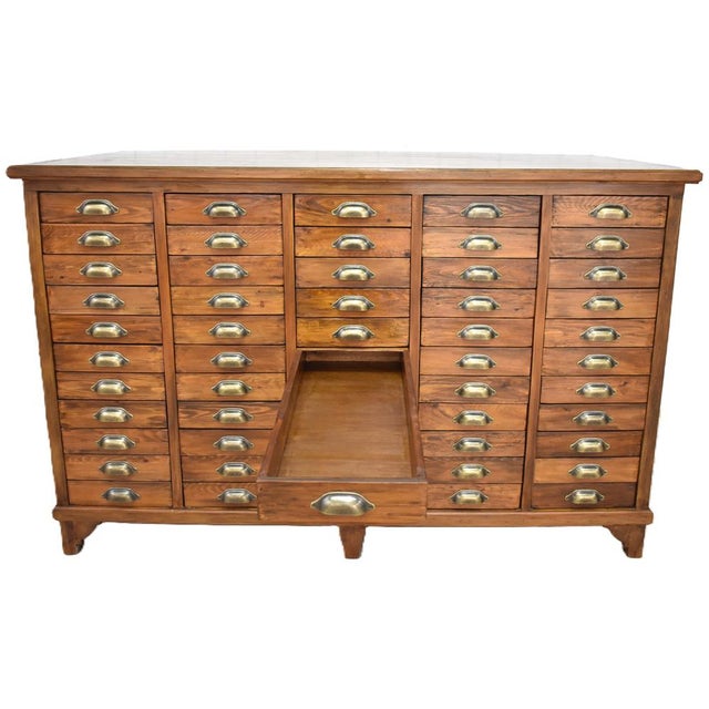 Vintage Wood Chest of Drawers For Sale - Image 3 of 10