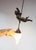 Small Cherub Ceiling Lamp with Tulip Shade, 1980s For Sale - Image 3 of 5