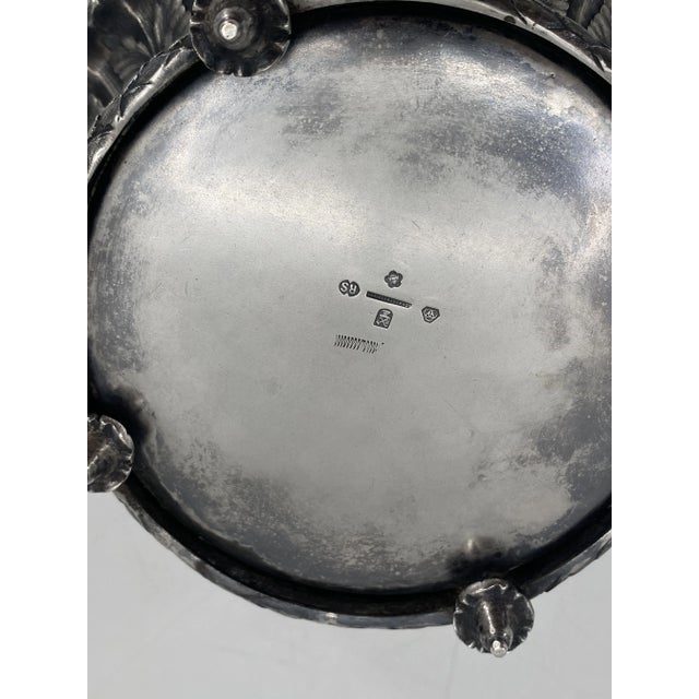 Art Nouveau Table Attachment in 800 Silver from Schwarz & Steiner, 1890s For Sale - Image 4 of 12