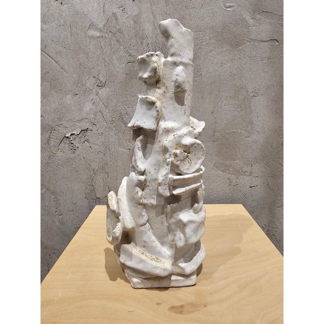 Ceramic Sculptural Vase or Lamp by Diane Grant. Glazed earthenware. Signed Diane Grant on the underside. Sold with a...