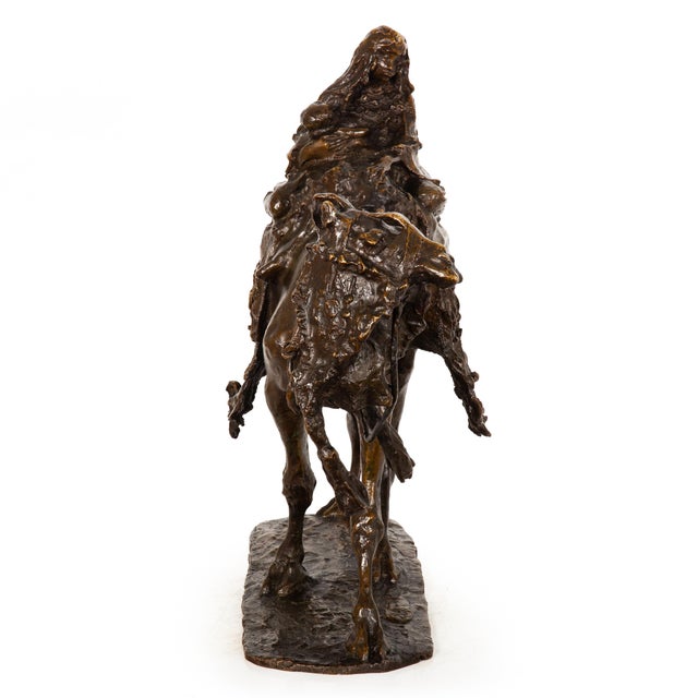 Italian Antique Bronze Sculpture “Flight From Egypt” (1892) Ernesto Bazzaro For Sale - Image 4 of 18