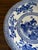 Ceramic Late 20th Century Chinoiserie Blue and White Porcelain Large Decorative Bowl For Sale - Image 7 of 9