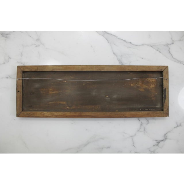 Chinese Silver Metal Relief Blue Enamel Painted Dragon Panel in Wood Frame For Sale - Image 10 of 11